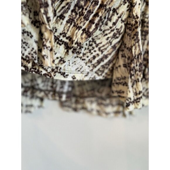 Free People Sierra Cami Criss Cross Top Size Small Brown Y2K Boho Flowy Festival - Picture 8 of 12